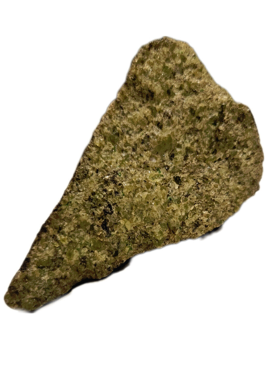 Olivine Bomb Peridot Crystals Geode 463gms Genuine Gems Gemstone Basalt Lava G6