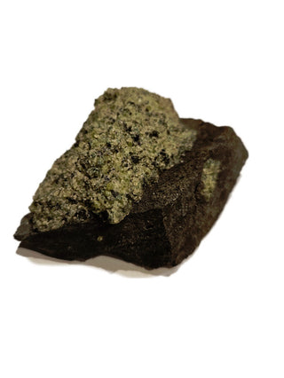 Olivine Bomb Peridot Crystals Geode 276gms Genuine Gems Gemstone Basalt Lava G6