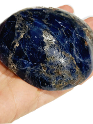 Magnificent Sodalite Dome Palm Stone 251gms Genuine Gems Gemstone Huge BLUE G6