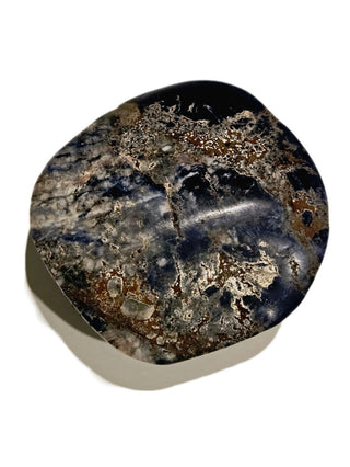 Magnificent Sodalite Dome Palm Stone 251gms Genuine Gems Gemstone Huge BLUE G6