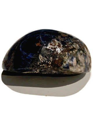 Magnificent Sodalite Dome Palm Stone 251gms Genuine Gems Gemstone Huge BLUE G6