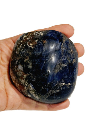 Magnificent Sodalite Dome Palm Stone 251gms Genuine Gems Gemstone Huge BLUE G6