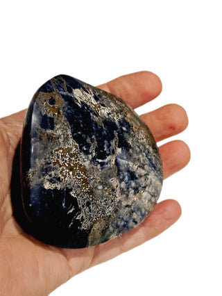 Magnificent Sodalite Dome Palm Stone 251gms Genuine Gems Gemstone Huge BLUE G6