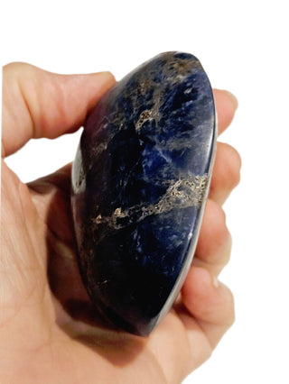 Magnificent Sodalite Dome Palm Stone 251gms Genuine Gems Gemstone Huge BLUE G6