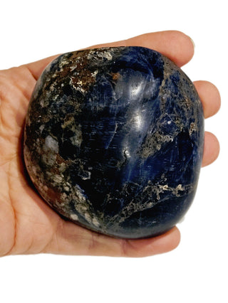 Magnificent Sodalite Dome Palm Stone 251gms Genuine Gems Gemstone Huge BLUE G6