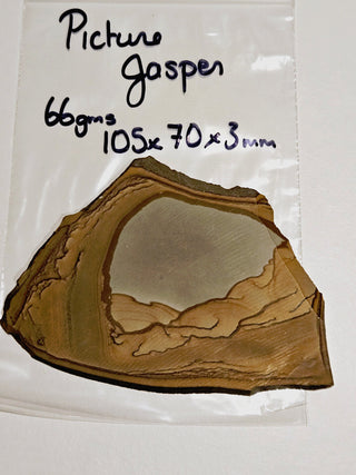 Natural Scenic Picture Jasper Slice 66gms Genuine Gems Gemstone G6