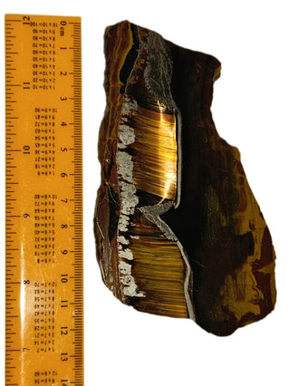 Polished Tiger Eye Slice With Iron Hematite 102gms Genuine Gems Gemstone G6