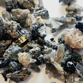 Tourmalinated Quartz Bundle Natural Tourmaline Genuine Gems Gemstone H1