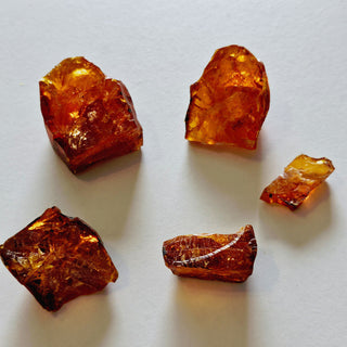 Natural Amber 5 Pieces 35gm Genuine Gems Gemstone Rare Unusual  H1