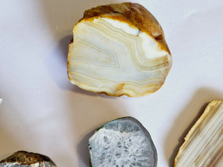 Gem Collectors Package: Agate Calcite Red Tiger Eye Thunderegg Calcite 530gms G3