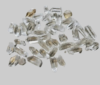 Quartz Crystal Points 393gm BULK LOT Lovely Clarity Genuine Gems Gemstone G5
