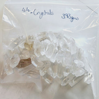 Quartz Crystal Points 393gm BULK LOT Lovely Clarity Genuine Gems Gemstone G5