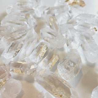 Quartz Crystal Points 393gm BULK LOT Lovely Clarity Genuine Gems Gemstone G5