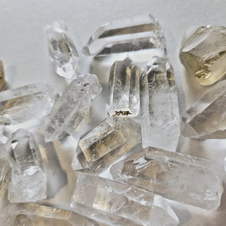 Quartz Crystal Points 393gm BULK LOT Lovely Clarity Genuine Gems Gemstone G5