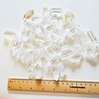 Quartz Crystal Points 393gm BULK LOT Lovely Clarity Genuine Gems Gemstone G5