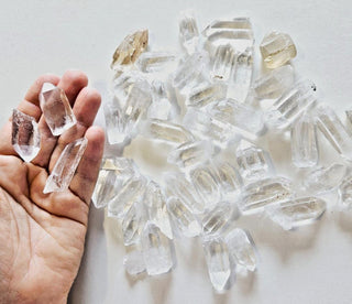 Quartz Crystal Points 393gm BULK LOT Lovely Clarity Genuine Gems Gemstone G5