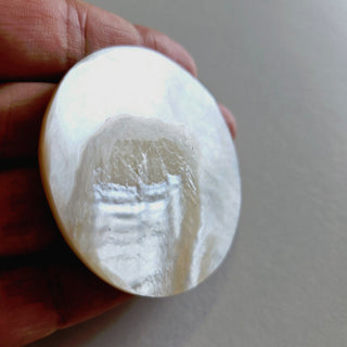 Mother of Pearl Disc Amazing Jewellery piece55x3mm 26gm Genuine Gems Gemstone G3
