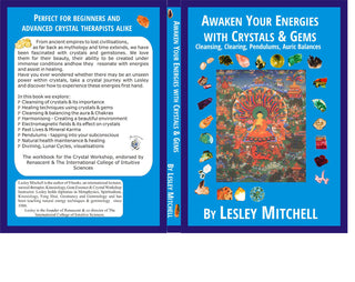 Awaken Your Energies Crystals Book + Gemstone Pendulum: Divine Dowse Predict