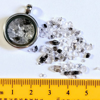 Genuine Herkimer Diamond Crystals Pendant Necklace Jewellery Genuine Openable