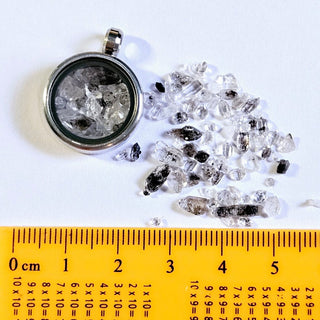 Genuine Herkimer Diamond Crystals Pendant Necklace Jewellery Genuine Openable