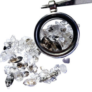 Genuine Herkimer Diamond Crystals Pendant Necklace Jewellery Genuine Openable