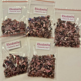 Rhodonite 50gm Australian Ethically collected Tumbled Genuine Gems Gemstone G7