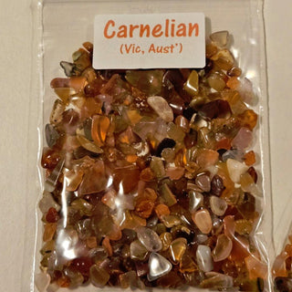 Carnelian 50gm Australian Ethically collected Tumbled Genuine Gems Gemstone G7