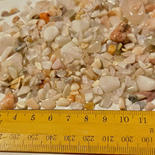 White Pink Quartz 50g Australian Ethically collected Tumbled Genuine Gemstone G7