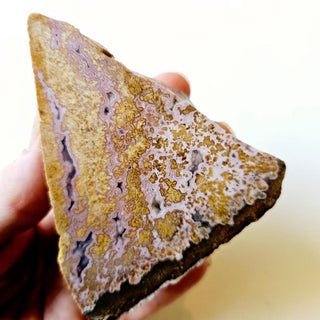Rare Orbicular Ocean Jasper Stunning Pinks Patterns Crystal Geode Inclusions G1