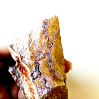 Rare Orbicular Ocean Jasper Stunning Pinks Patterns Crystal Geode Inclusions G1