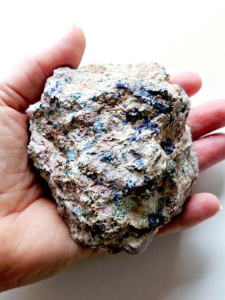 Stunning Specimen with Native Malachite and Azurite – 415g Natural Mineral G1