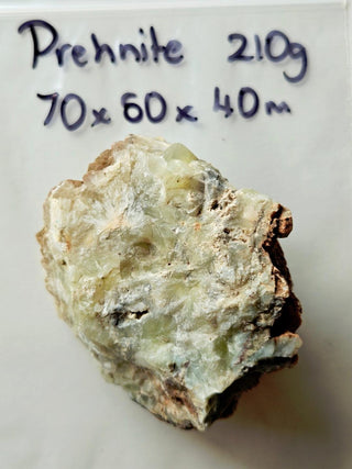 Natural Prehnite Specimen – Known as Sun Jade – 210gm Genuine Gems G1