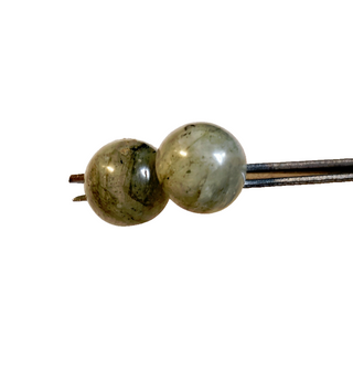Solid Labradorite Stud Earrings Australian Genuine Gems Silver