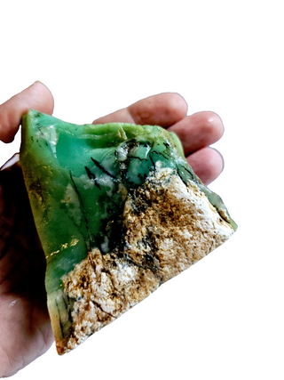 Natural Australian Chrysoprase Specimen – Gem Quality – 301g Vivid Greens G1