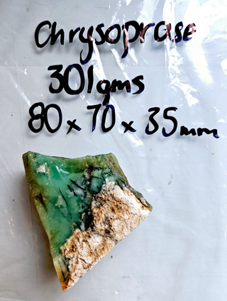 Natural Australian Chrysoprase Specimen – Gem Quality – 301g Vivid Greens G1
