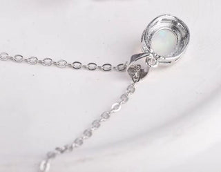 Solid Opal Pendant Oval Twist Australian Genuine Gems Silver RRP$160