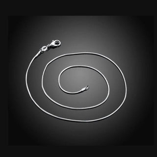 1.0mm Superfine LONG SNAKE Chain - 925 Sterling Silver 45cm Australian