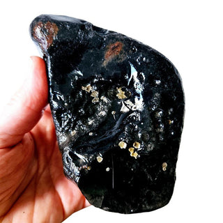 Incredible Water Worn Rainbow Obsidian Natural 485gm Genuine Gems Gemstone G3