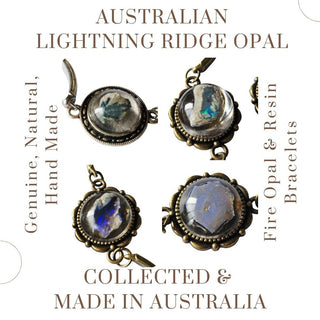 Opal & Resin Bracelet Adjustable Australian Genuine Natural Jewellery