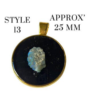 Opal & Resin Pendant Australian Genuine Natural Jewellery RRP $90 Raw opal