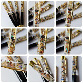 Opal Pen Australian Genuine Natural Not enhanced RRP $160 Raw opal Hand made