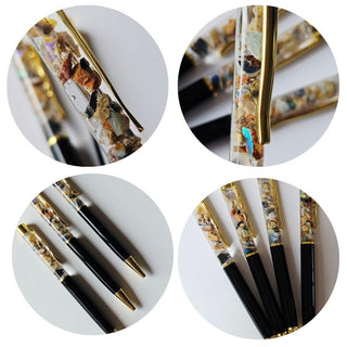 Opal Pen Australian Genuine Natural Not enhanced RRP $160 Raw opal Hand made