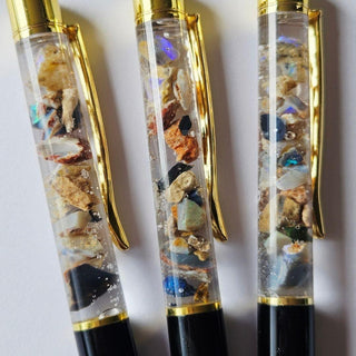 Opal Pen Australian Genuine Natural Not enhanced RRP $160 Raw opal Hand made