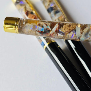 Opal Pen Australian Genuine Natural Not enhanced RRP $160 Raw opal Hand made