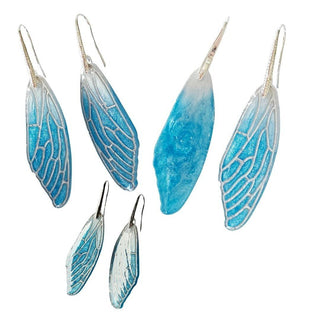 Fairy Wings Resin Earrings Aust' Hand Made Jewellery Artist Created