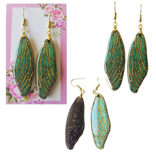 Fairy Wings Resin Earrings Aust' Hand Made Jewellery Artist Created