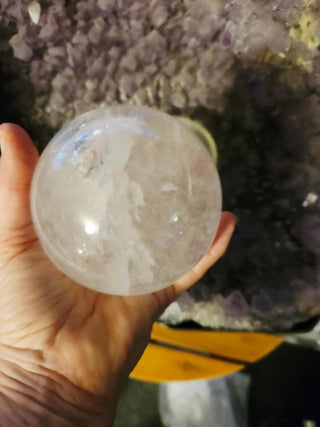 Amethyst Crystal Cave Geode - Rotating Quartz Ball Water Fountain HUGE Copper