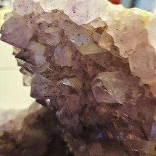Amethyst Crystal Cave Geode - Rotating Quartz Ball Water Fountain HUGE Copper