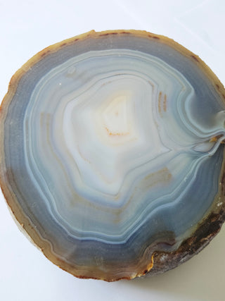 Huge Polished Agate Geode Half Natural Banded Gemstone 1840g 140mm G2
