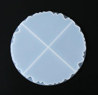 Agate Slice Wave Crystal Resin Silicone Mould 4 Cavity Coaster Geode